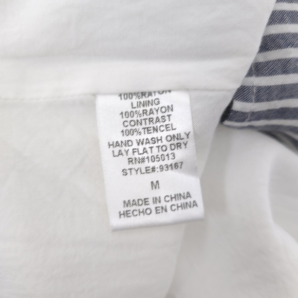 Savanna Jane Women’s Boho Floral Stripes Summer Shift Mini Dress Size M - Picture 7 of 9